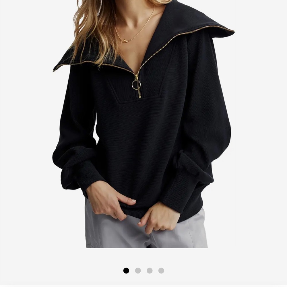 Varley Vine Half Zip Pullover - Black